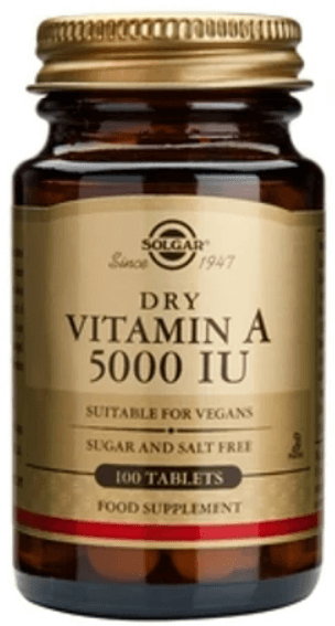 Solgar Vitamin A / ВИТАМИН А 5000 IU 100tablets