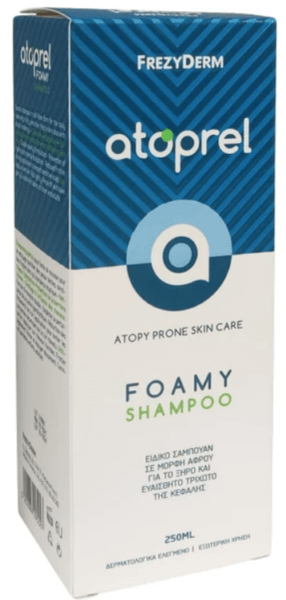 Frezyderm Atoprel Foamy Shampoo Foaming ShampFrezyderm Atoprel Foamy Shampoo for Dry & Sensitive Scalp 250mloo for Dry & Sensitive Scalp 250ml