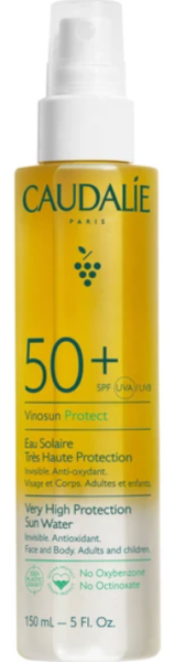 Caudalie Vinosun Protect Very High Protection Sun Water Spf50+, 150ml