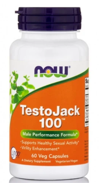 Now Foods Testojack 100, 100mg Хранителна добавка за увеличаване на естествения тестостерон и енергия 60veg.caps